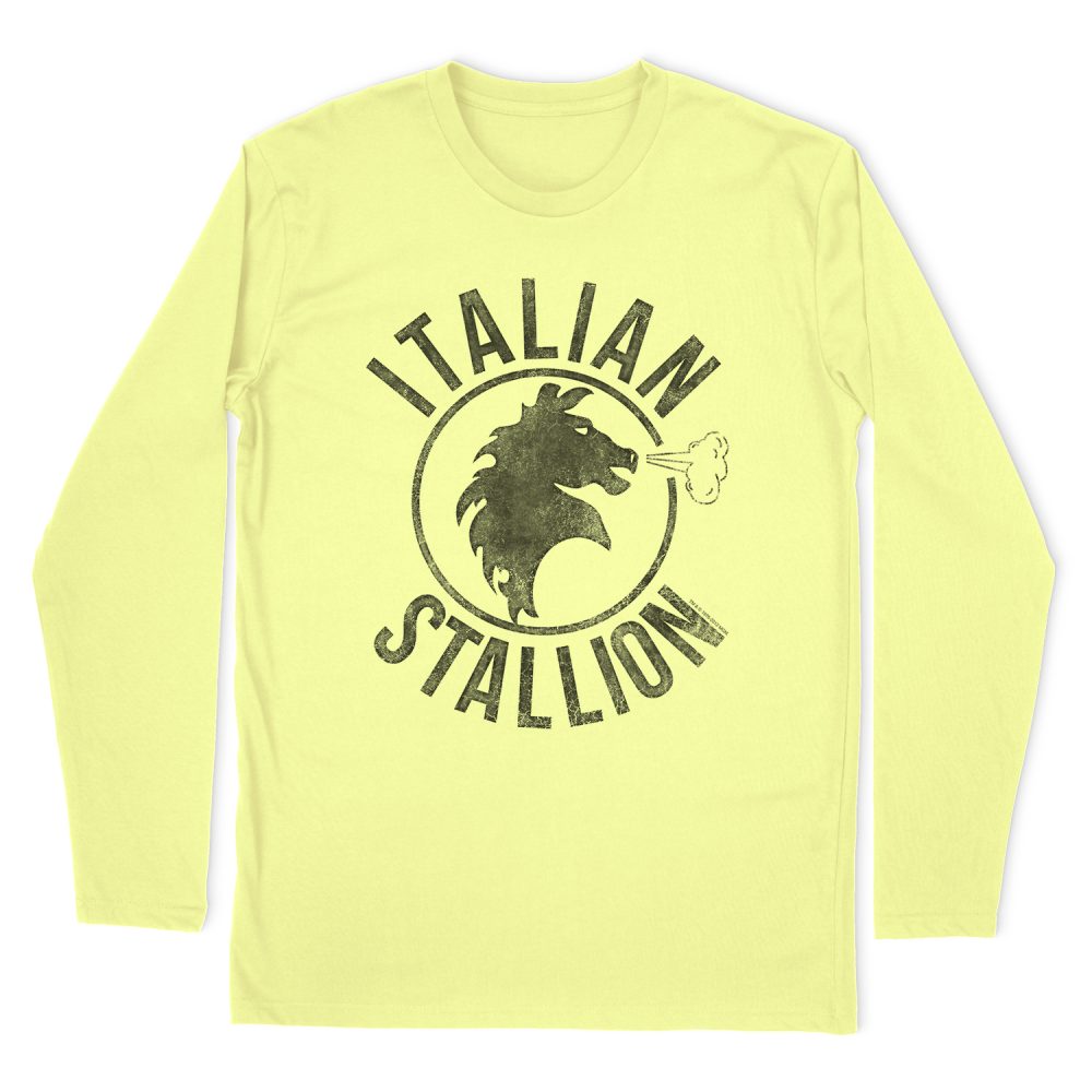 ROCKY ITALIAN STALLION HORSE LONG SLEEVE T-SHIRT