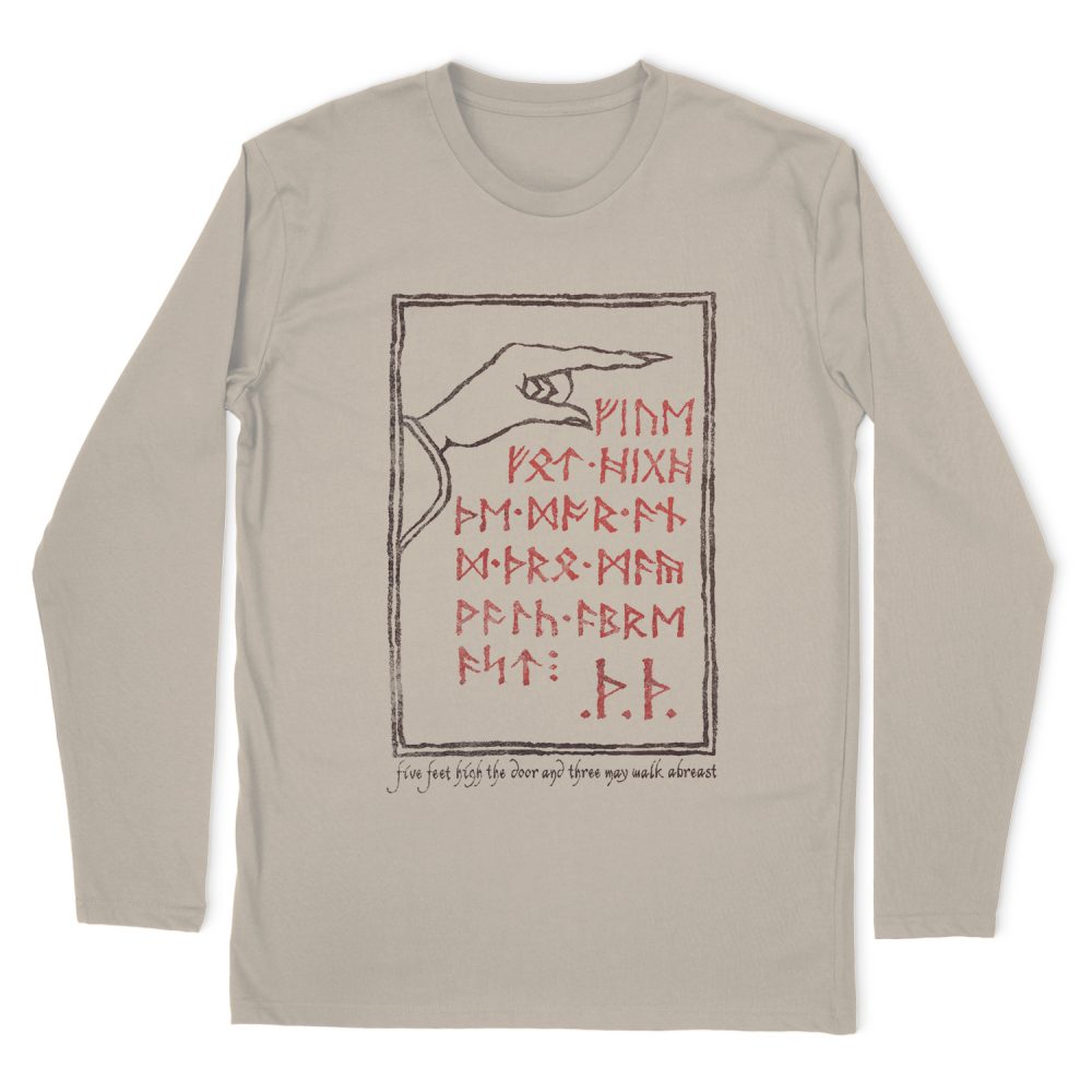 THE HOBBIT THE HOBBITBACK DOOR LONG SLEEVE T-SHIRT