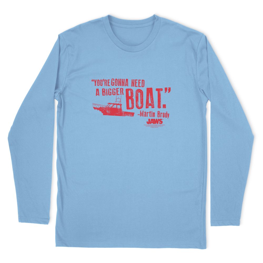 JAWS BIGGER BOAT LONG SLEEVE T-SHIRT