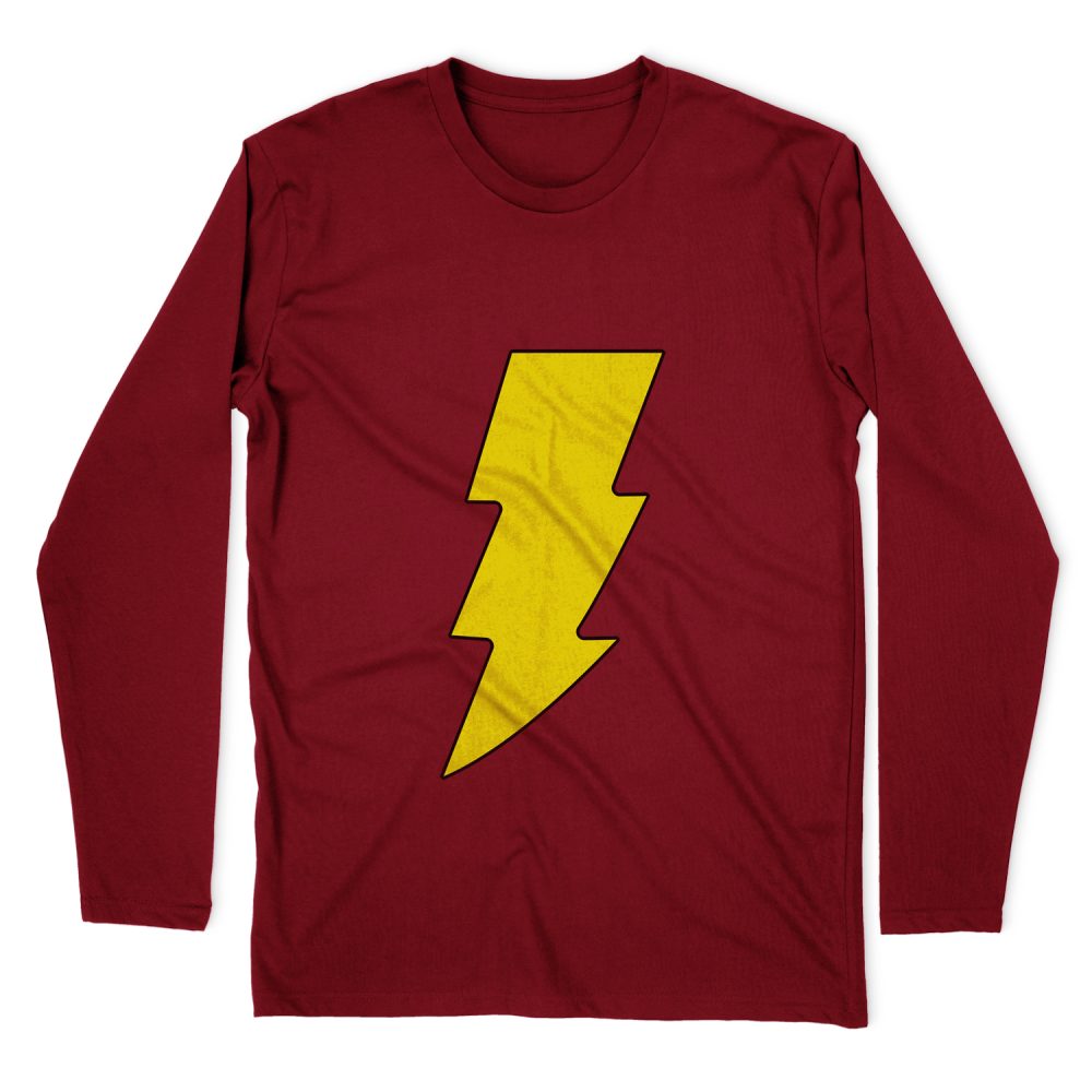 DC COMICS SHAZAM LOGO  LONG SLEEVE T-SHIRT