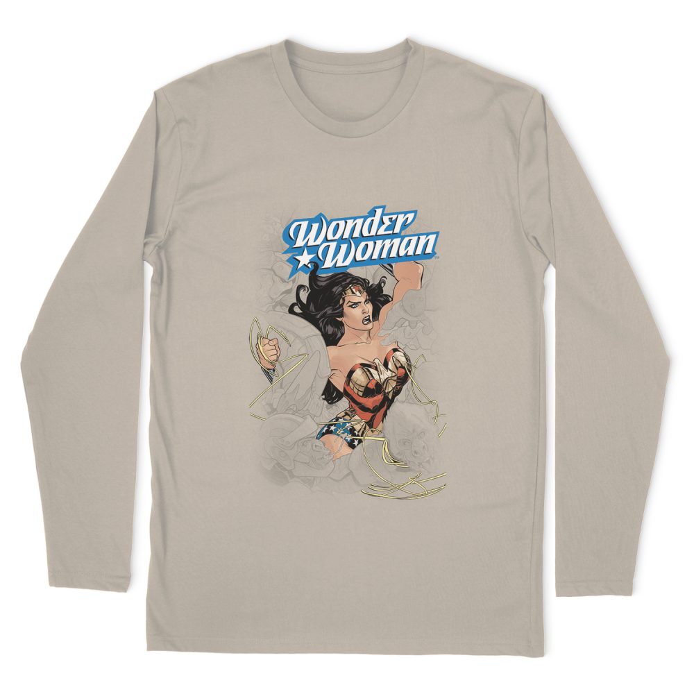 WONDER WOMAN JUSTIC LEAGUE LONG SLEEVE T-SHIRT