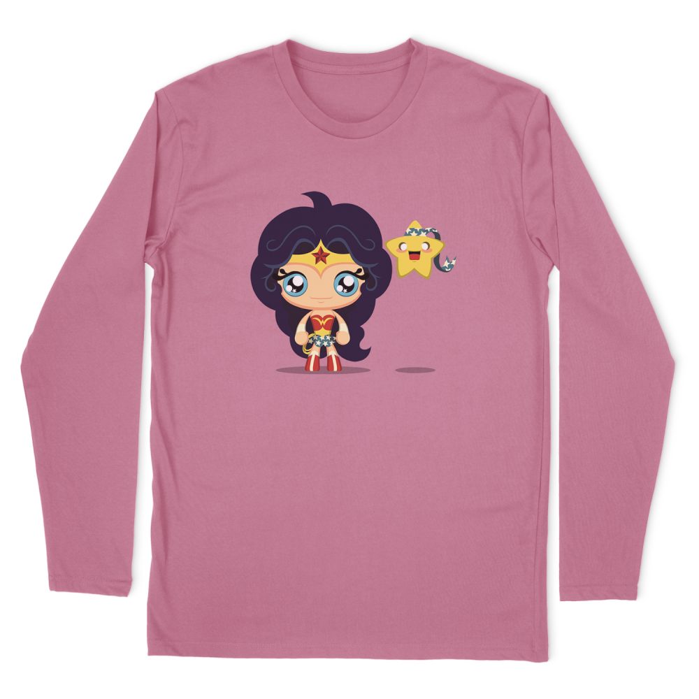 WONDER WOMAN CUTE WONDER WOMAN LONG SLEEVE T-SHIRT