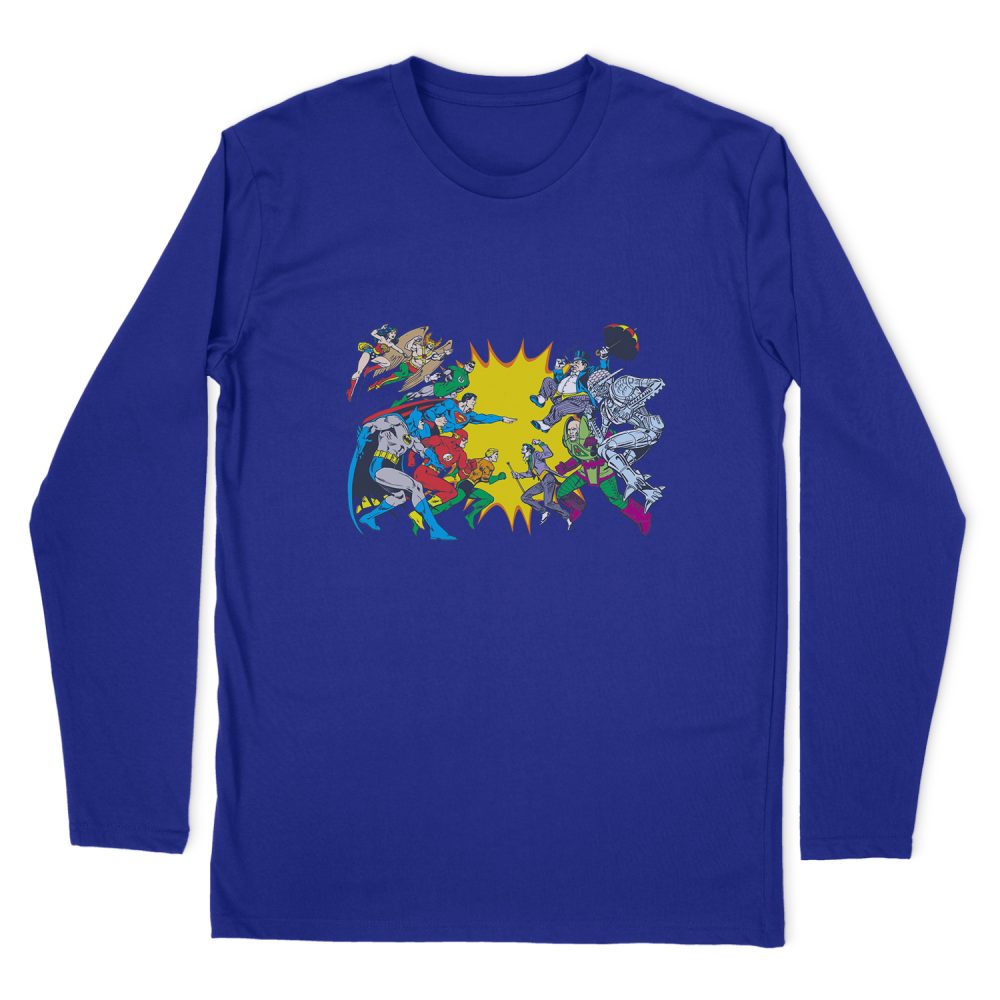 DC COMICS FACE OFF LONG SLEEVE T-SHIRT