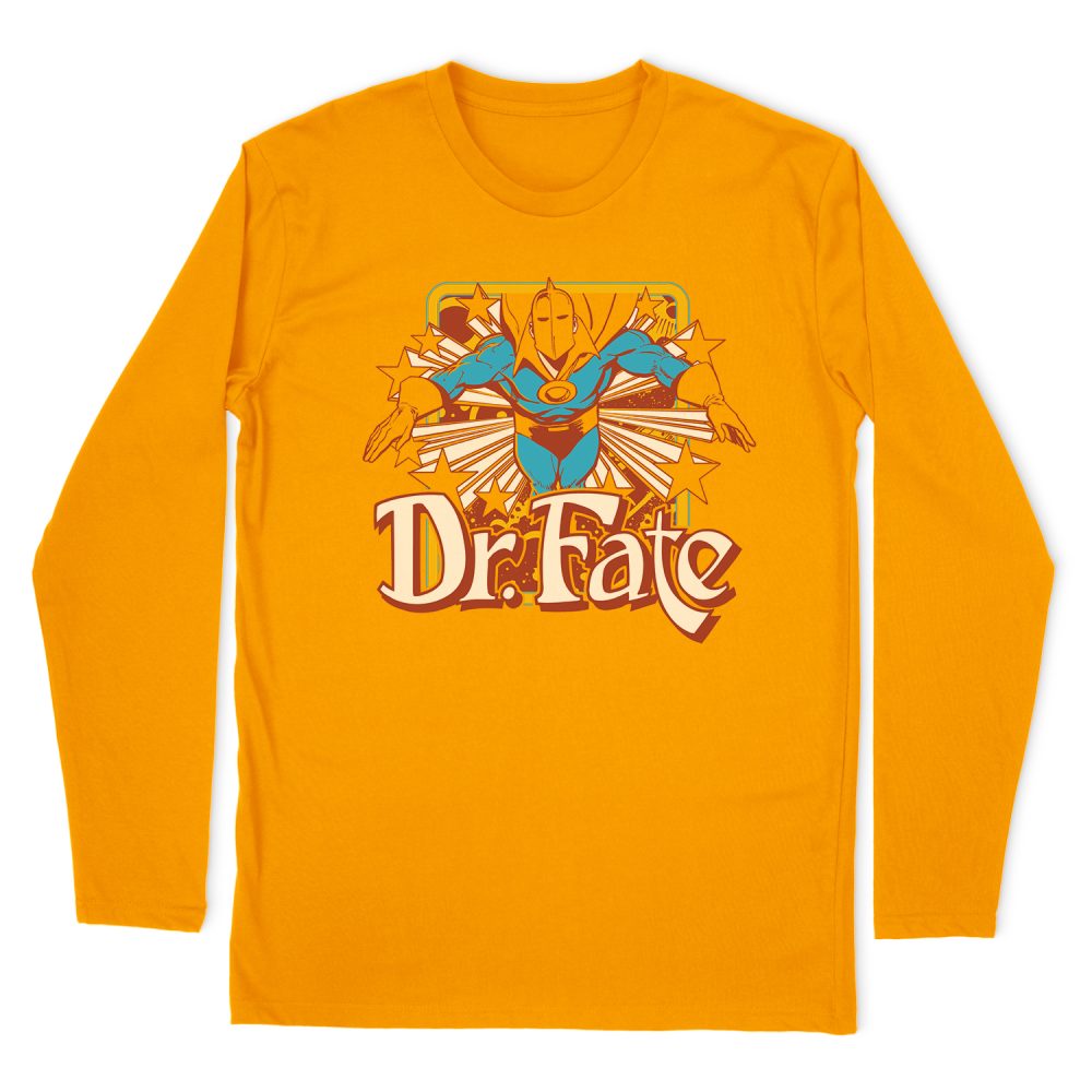 DC COMICS DR FATE STARS LONG SLEEVE T-SHIRT