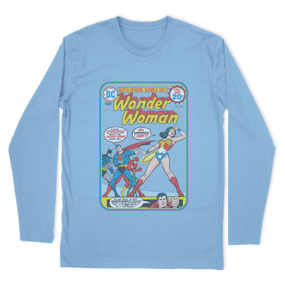 JUSTICE LEAGUE WW #212 COVER LONG SLEEVE T-SHIRT
