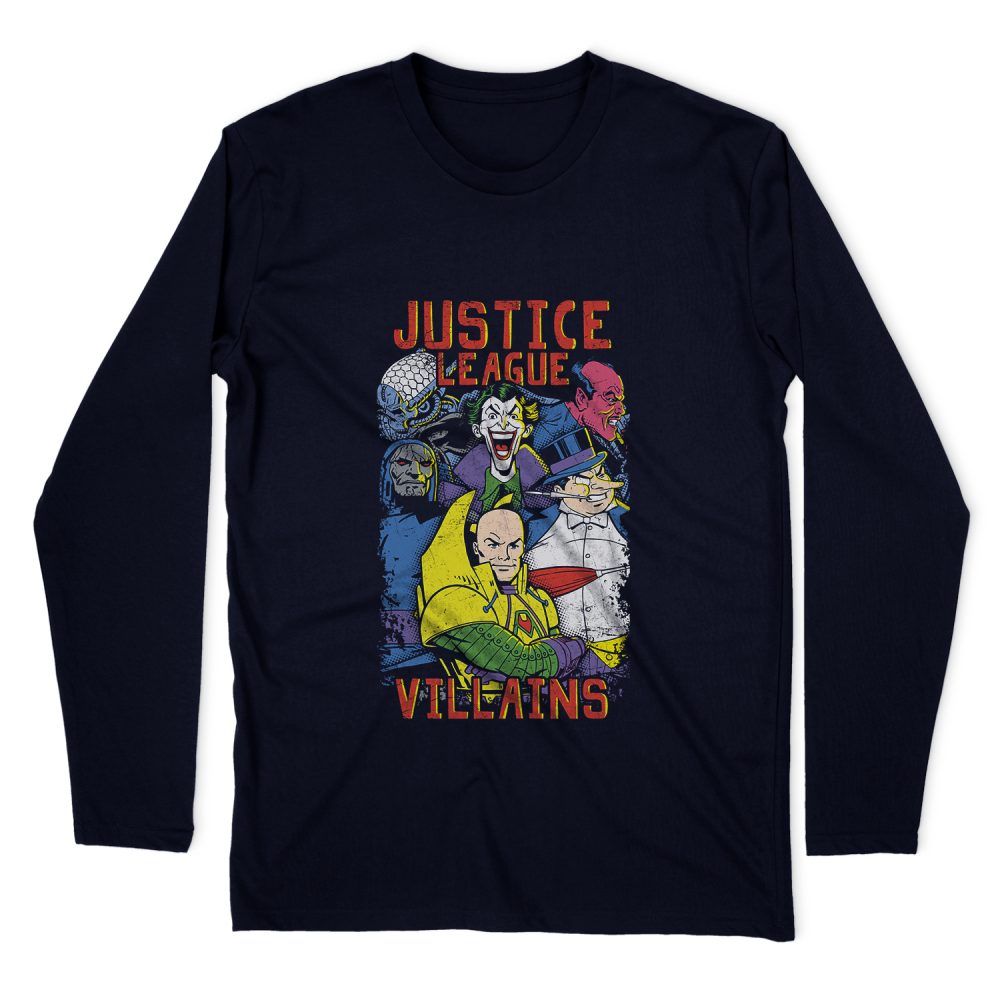 JUSTICE LEAGUE VILLAINS LONG SLEEVE T-SHIRT