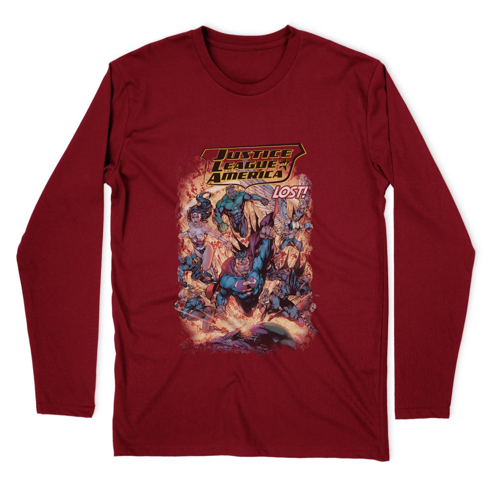 JUSTICE LEAGUE LOST LONG SLEEVE T-SHIRT