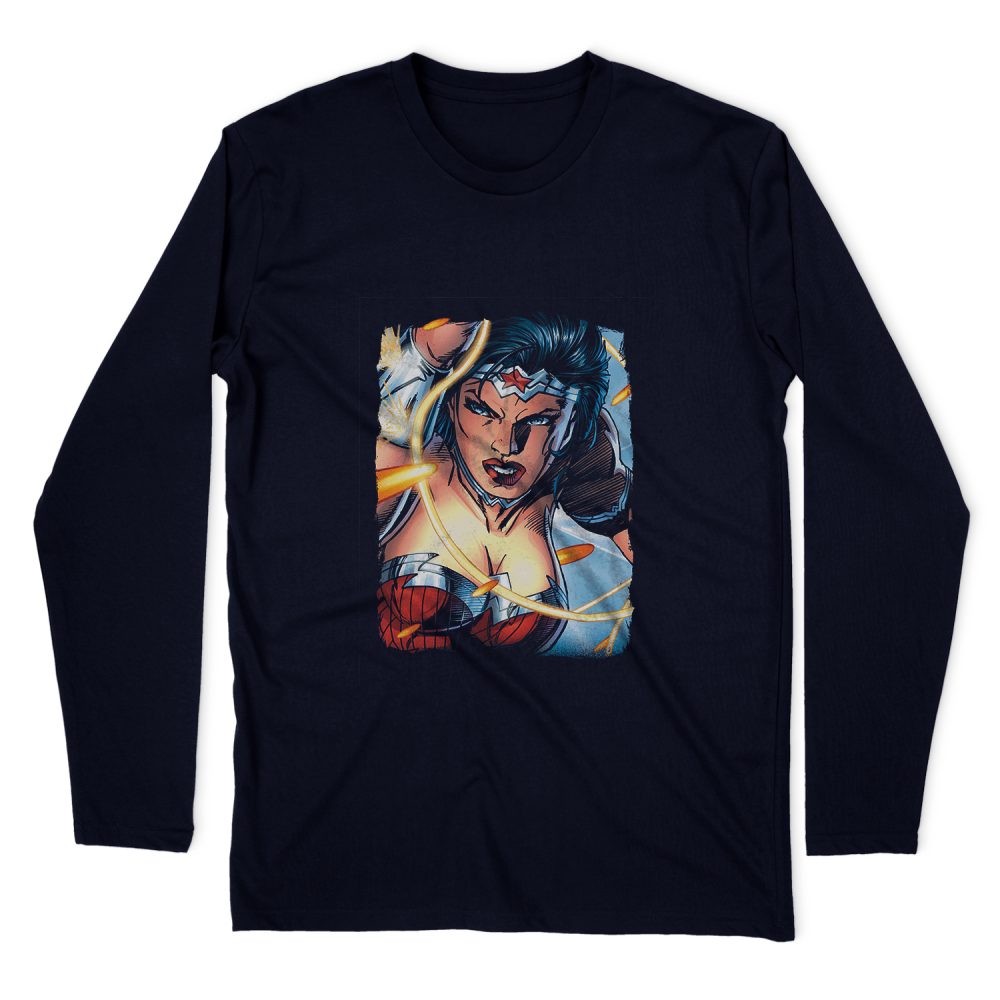 WONDER WOMAN SCOWL LONG SLEEVE T-SHIRT