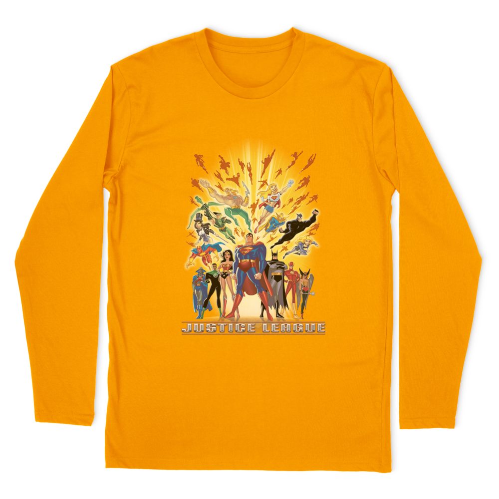 JUSTICE LEAGUE UNITED LONG SLEEVE T-SHIRT