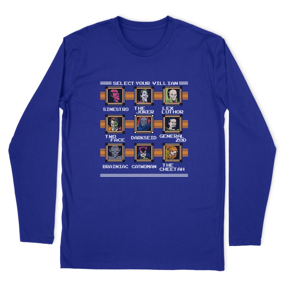 DC COMICS STAGE SELECT LONG SLEEVE T-SHIRT