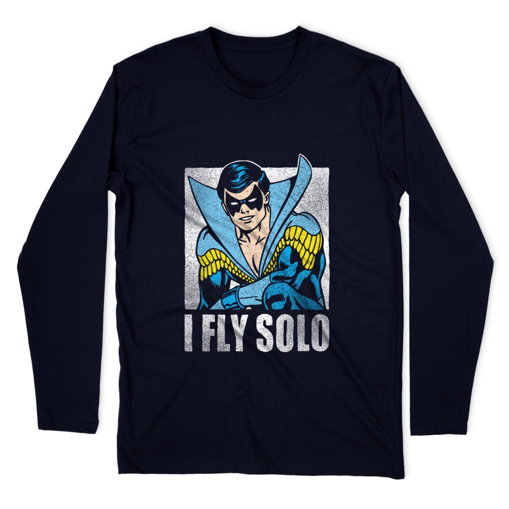 DC COMICS FLY SOLO LONG SLEEVE T-SHIRT