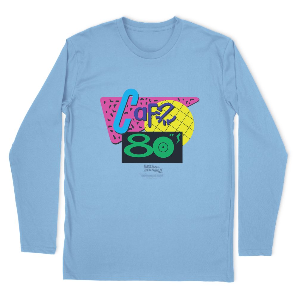 BACK TO THE FUTURE TRILOGY CAFE 80S LONG SLEEVE T-SHIRT