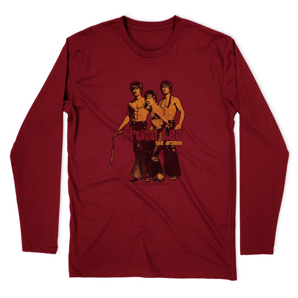 BRUCE LEE NUNCHUCKS LONG SLEEVE T-SHIRT