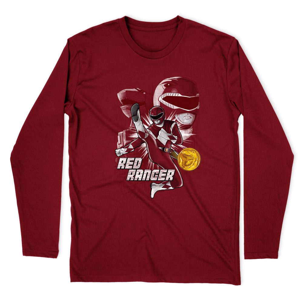 POWER RANGERS RED RANGER LONG SLEEVE T-SHIRT