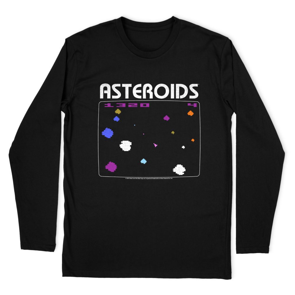 ATARI ASTEROIDS SCREEN LONG SLEEVE T-SHIRT