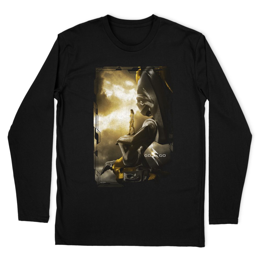 POWER RANGERS YELLOW ZORD POSTER LONG SLEEVE T-SHIRT