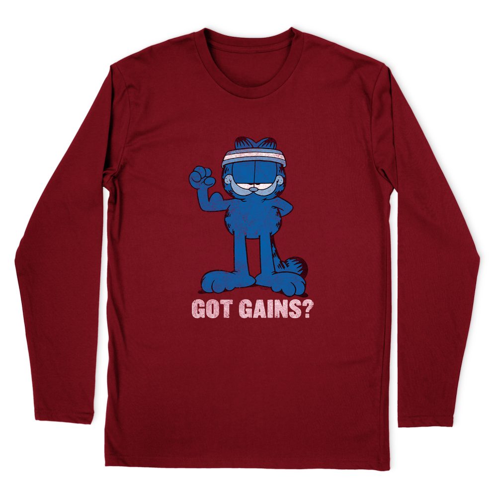 GARFIELD GOT GAINS LONG SLEEVE T-SHIRT