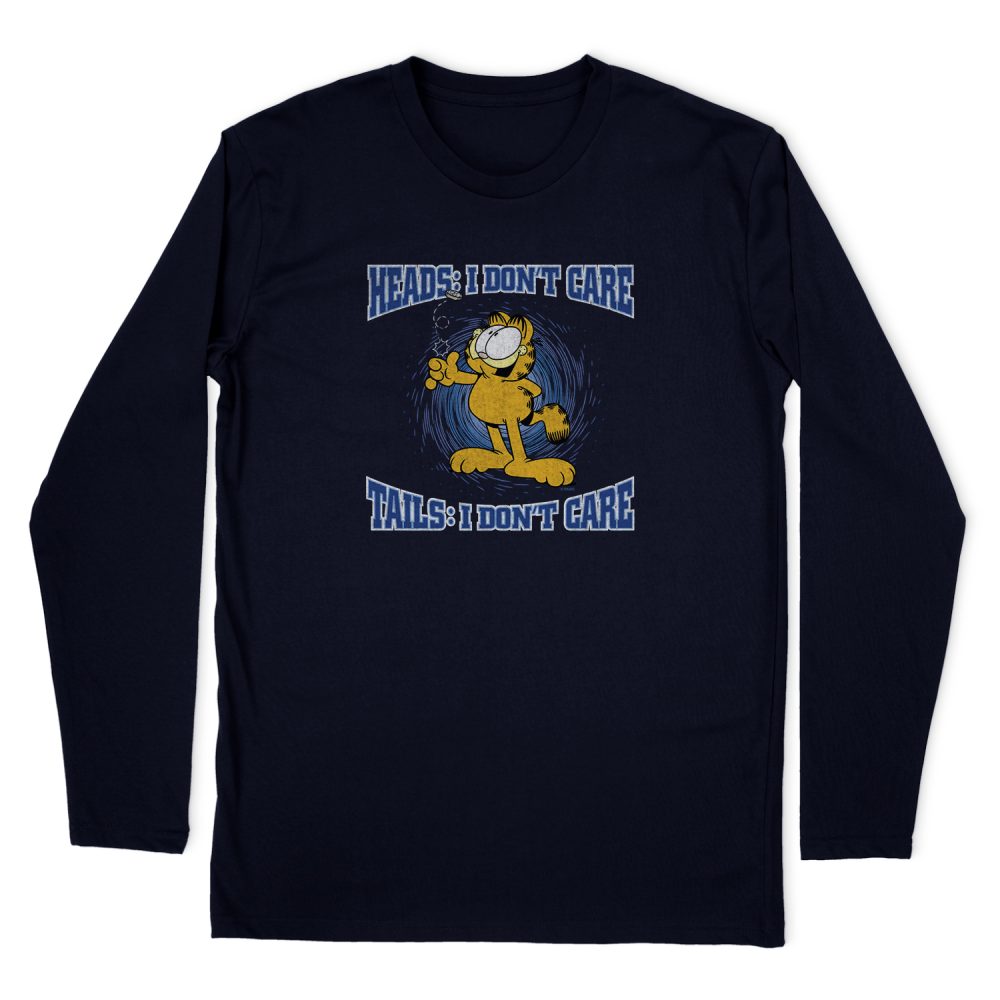 GARFIELD HEADS OR TAILS LONG SLEEVE T-SHIRT