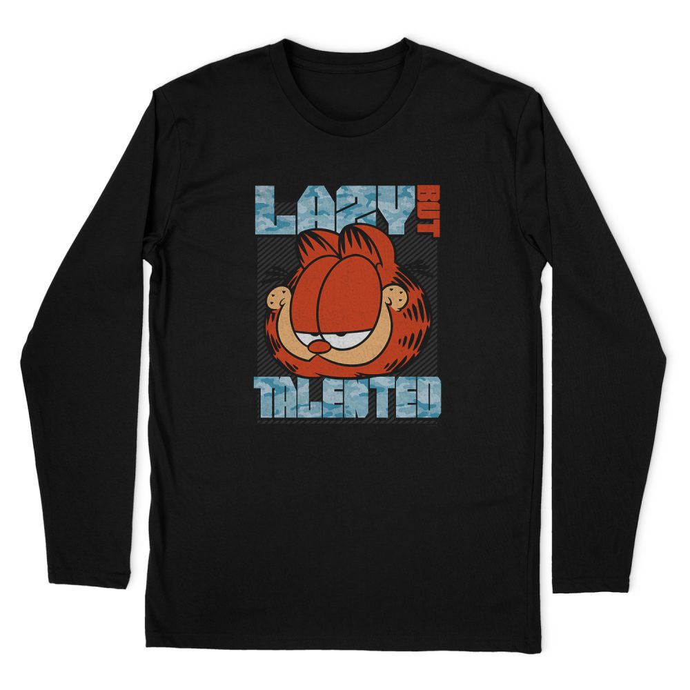 GARFIELD LAZY BUT TALENTED LONG SLEEVE T-SHIRT