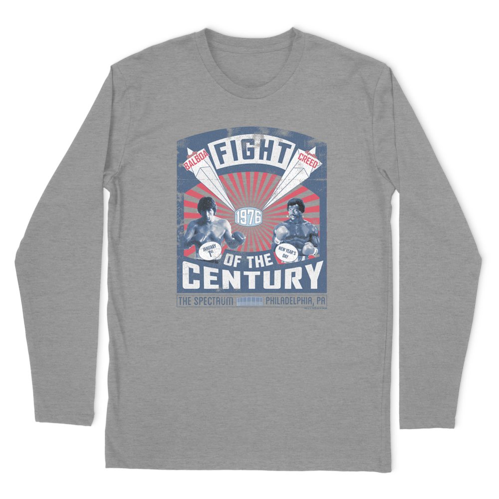 ROCKY BALBOA CREED FIGHT POSTER LONG SLEEVE T-SHIRT