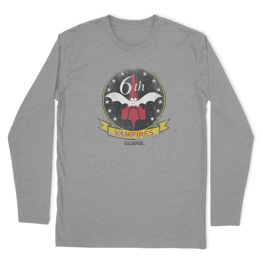 BATTLESTAR GALACTICA VAMPIRES BADGE LONG SLEEVE T-SHIRT