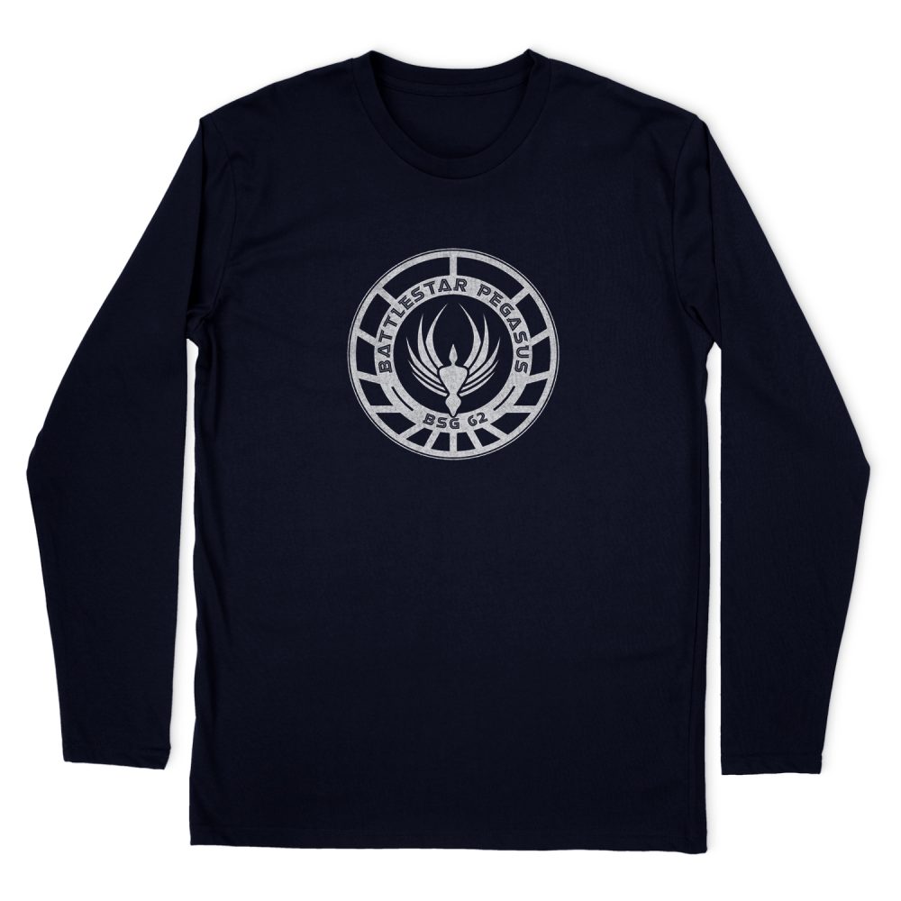 BATTLESTAR GALACTICA PEGASUS BADGE LONG SLEEVE T-SHIRT