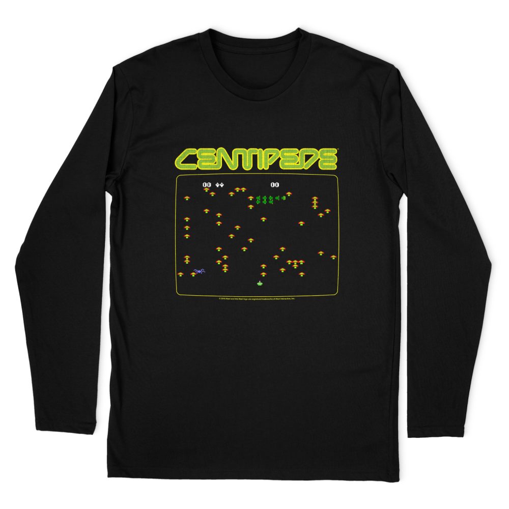 ATARI CENTIPEDE SCREEN LONG SLEEVE T-SHIRT