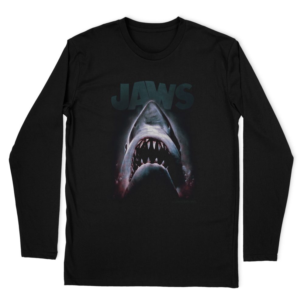 JAWS TERROR IN THE DEEP LONG SLEEVE T-SHIRT