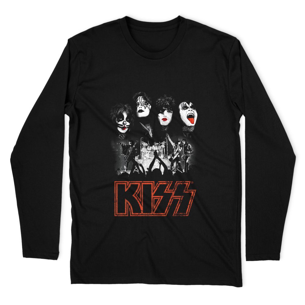 KISS ROCK THE HOUSE LONG SLEEVE T-SHIRT
