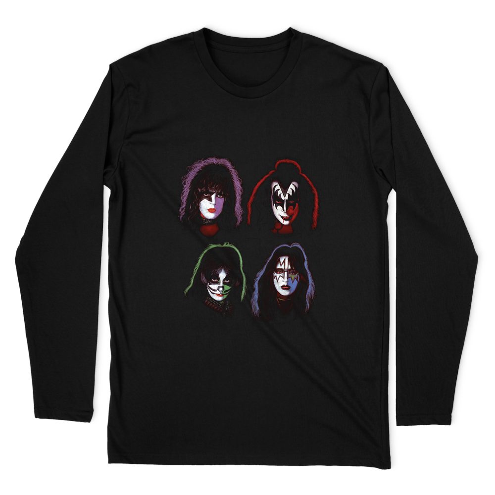 KISS SOLO HEADS LONG SLEEVE T-SHIRT