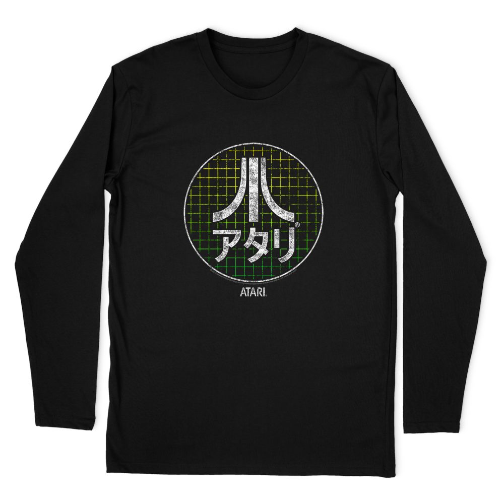 ATARI JAPANESE GRID LONG SLEEVE T-SHIRT
