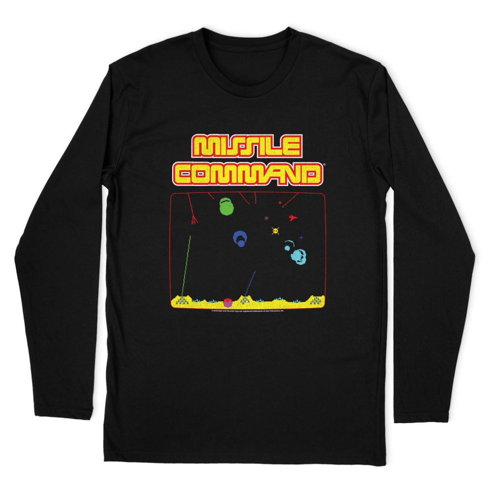 ATARI MISSLE SCREEN LONG SLEEVE T-SHIRT