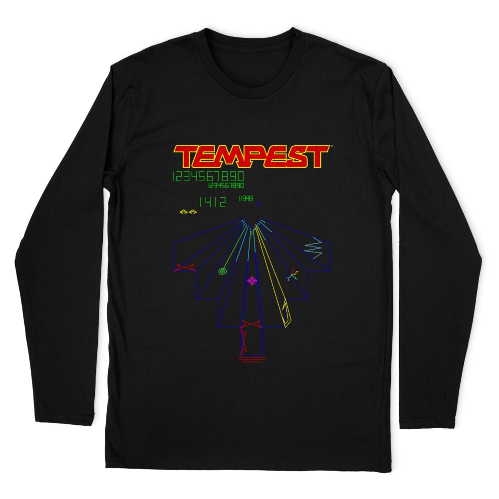 ATARI TEMPEST SCREEN LONG SLEEVE T-SHIRT