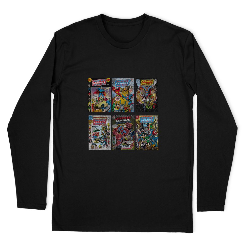DC COMICS DCO COVERS LONG SLEEVE T-SHIRT