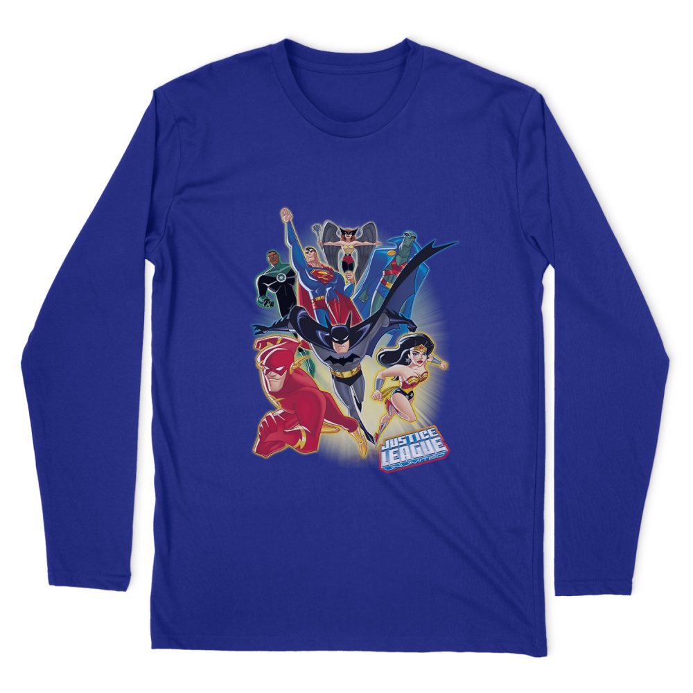 JUSTICE LEAGUE UNLIMITED LONG SLEEVE T-SHIRT
