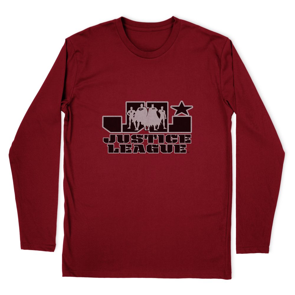 JUSTICE LEAGUE JLA LOGO LONG SLEEVE T-SHIRT