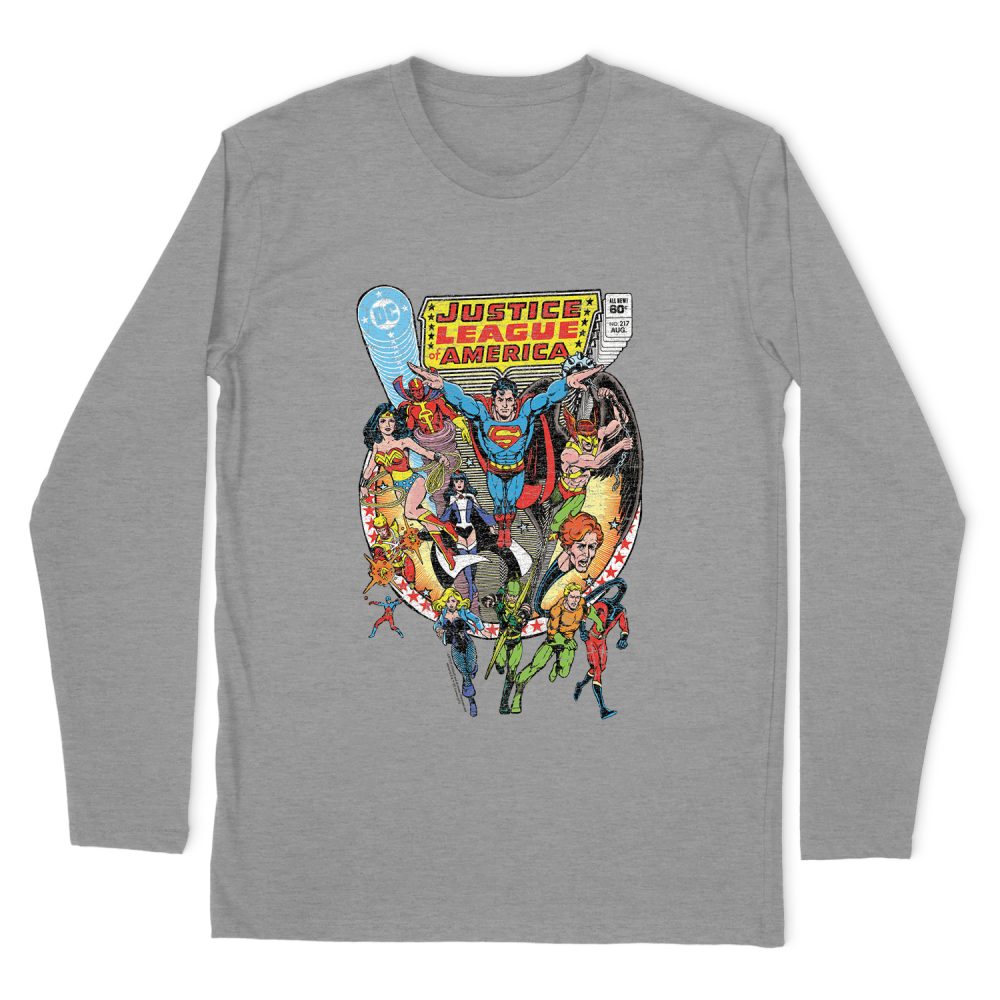 JUSTICE LEAGUE TEAM UP LONG SLEEVE T-SHIRT