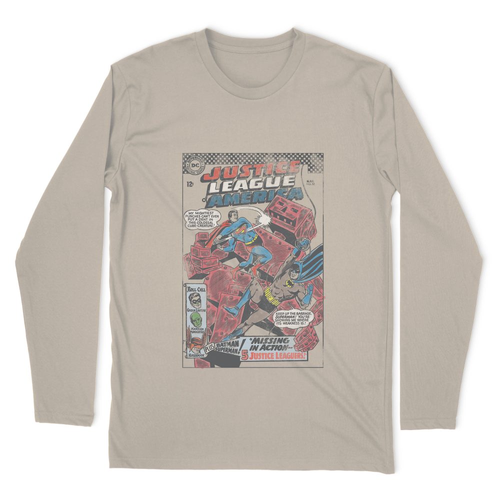 JUSTICE LEAGUE CUBE CREATURE LONG SLEEVE T-SHIRT