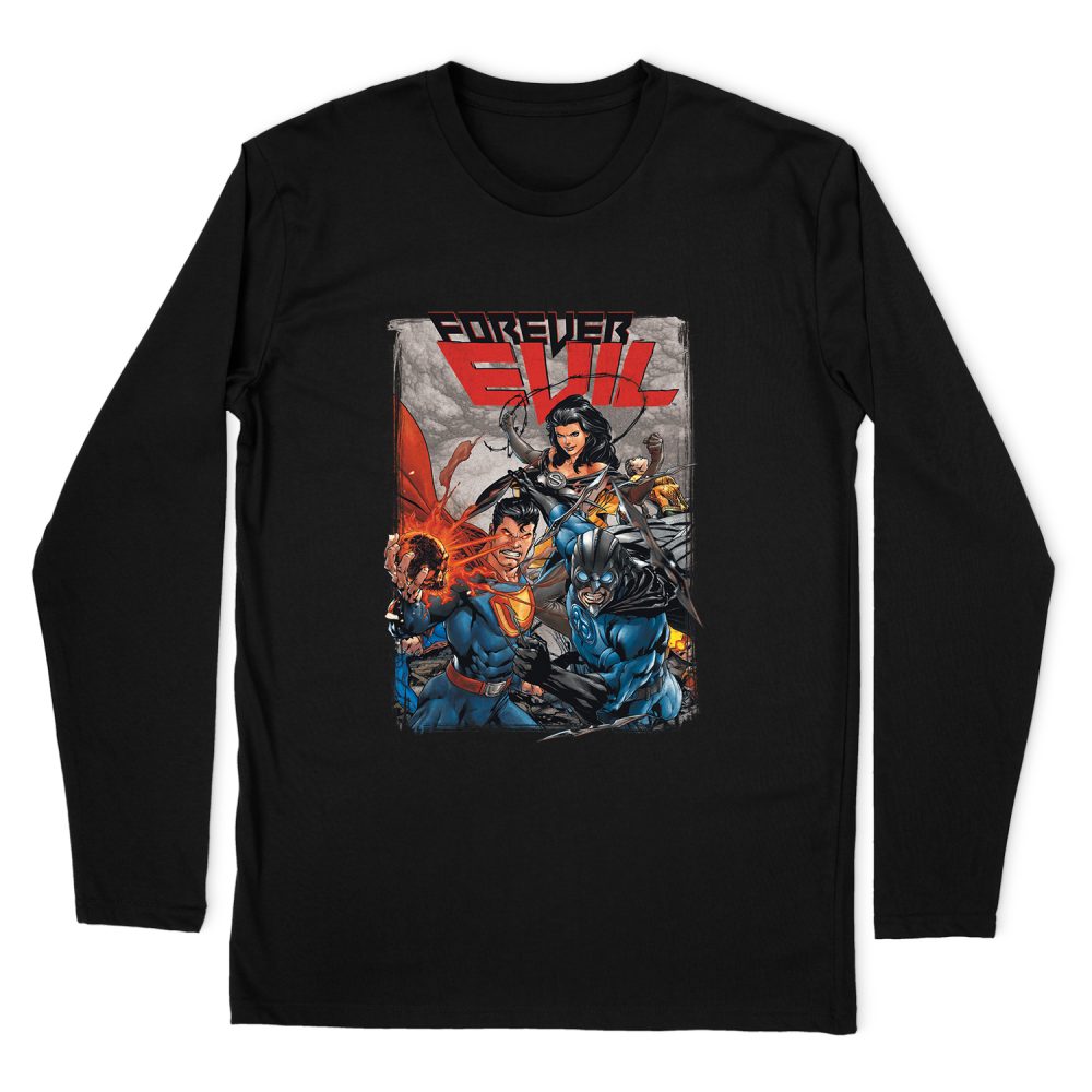 JUSTICE LEAGUE CRIME SYNDICATE LONG SLEEVE T-SHIRT