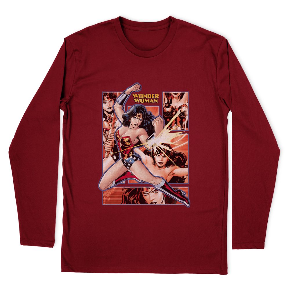 WONDER WOMAN PANELS LONG SLEEVE T-SHIRT