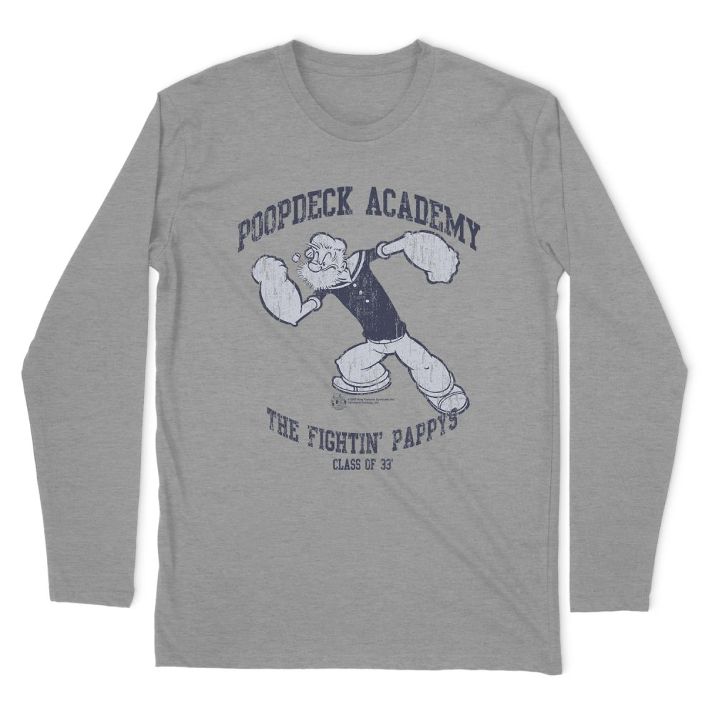 POPEYE POOPDECK ACADEMY LONG SLEEVE T-SHIRT