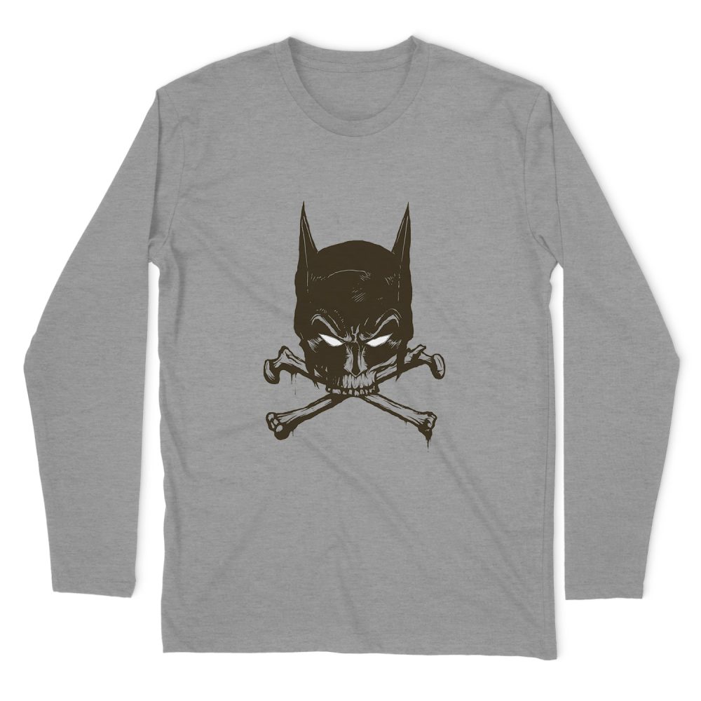 BATMAN BAT AND BONES LONG SLEEVE T-SHIRT