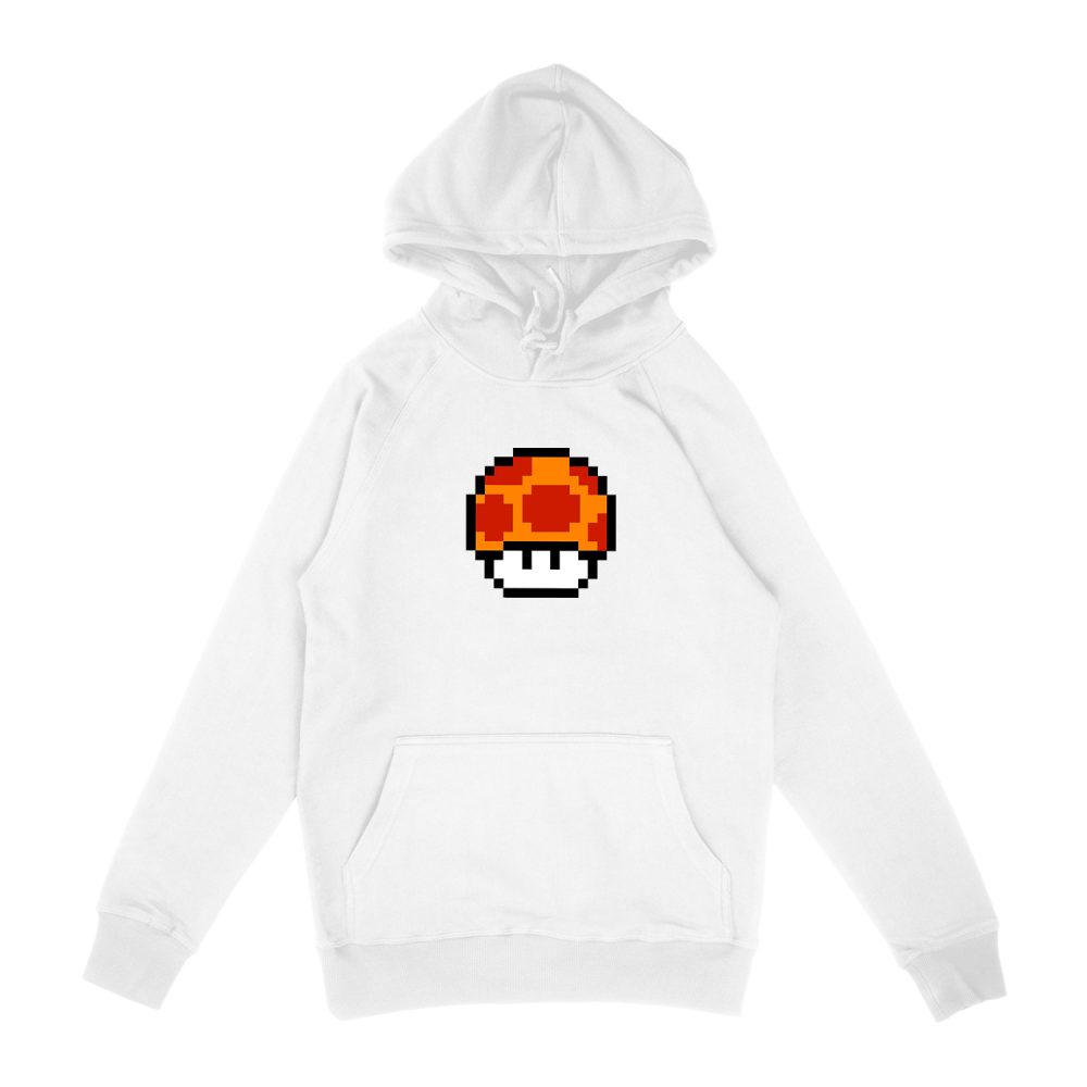 8-BIT MEGA MUCHROOM SUPER MARIO HOODIE