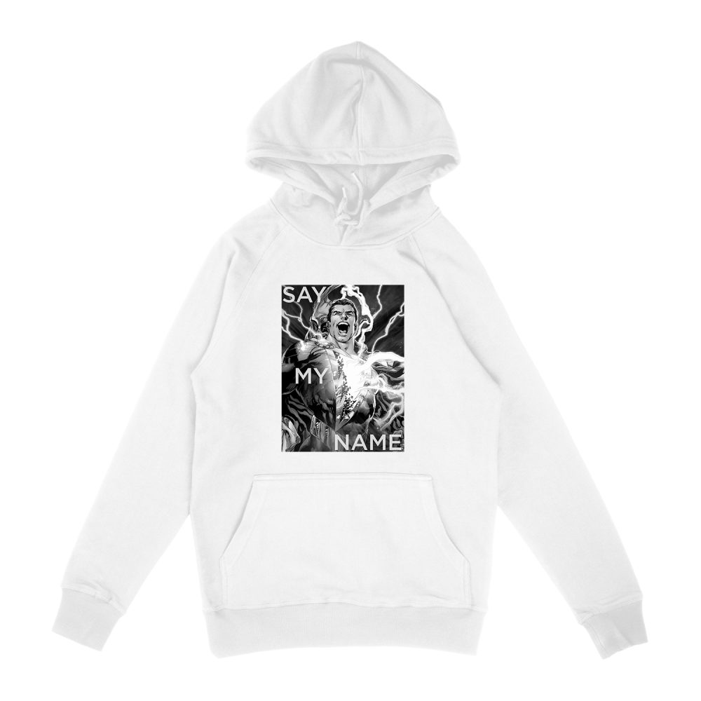 JUSTICE LEAGUE SAY MY NAME BLACK & WHITE HOODIE
