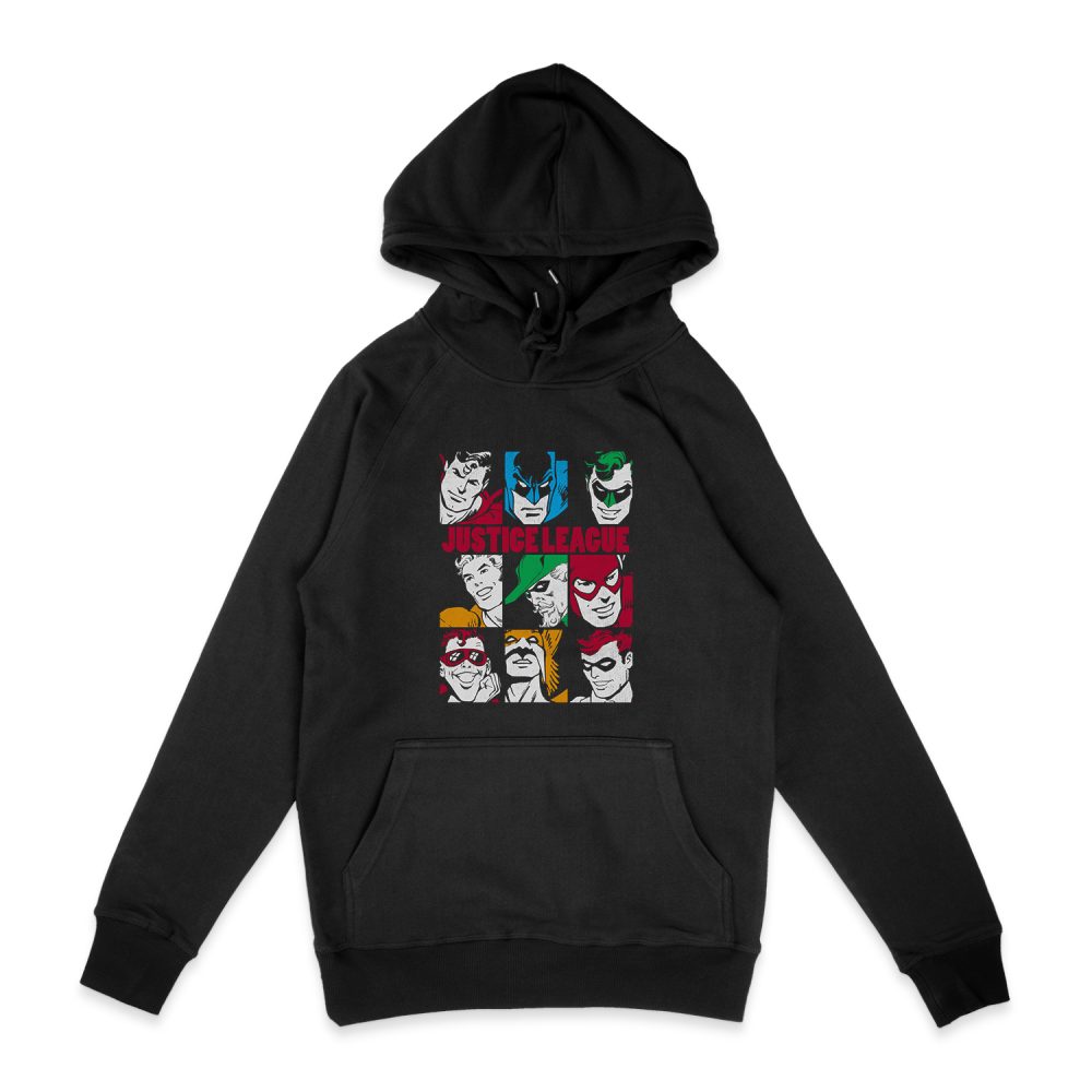 DC COMICS NINE BLOCKS OF JUSTICE HOODIE