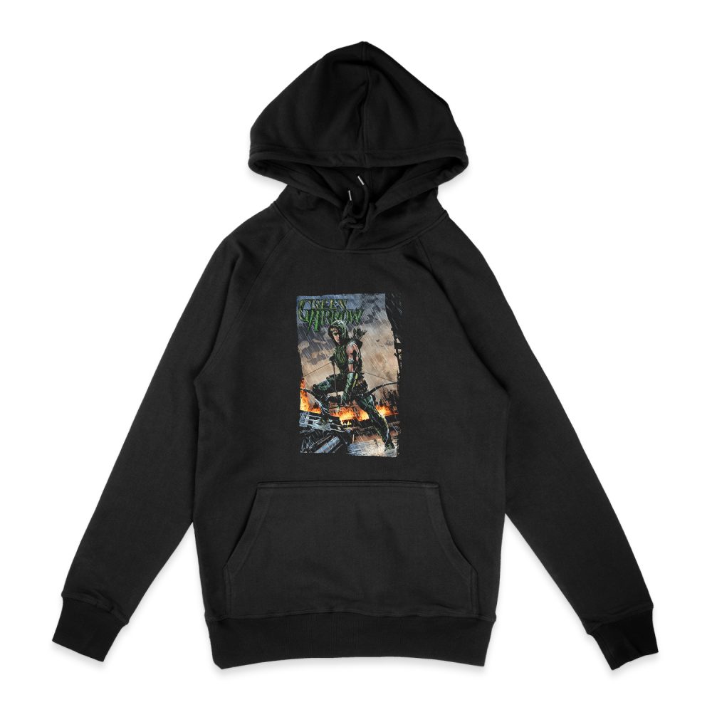 JUSTICE LEAGUE FIRE AND RAIN HOODIE