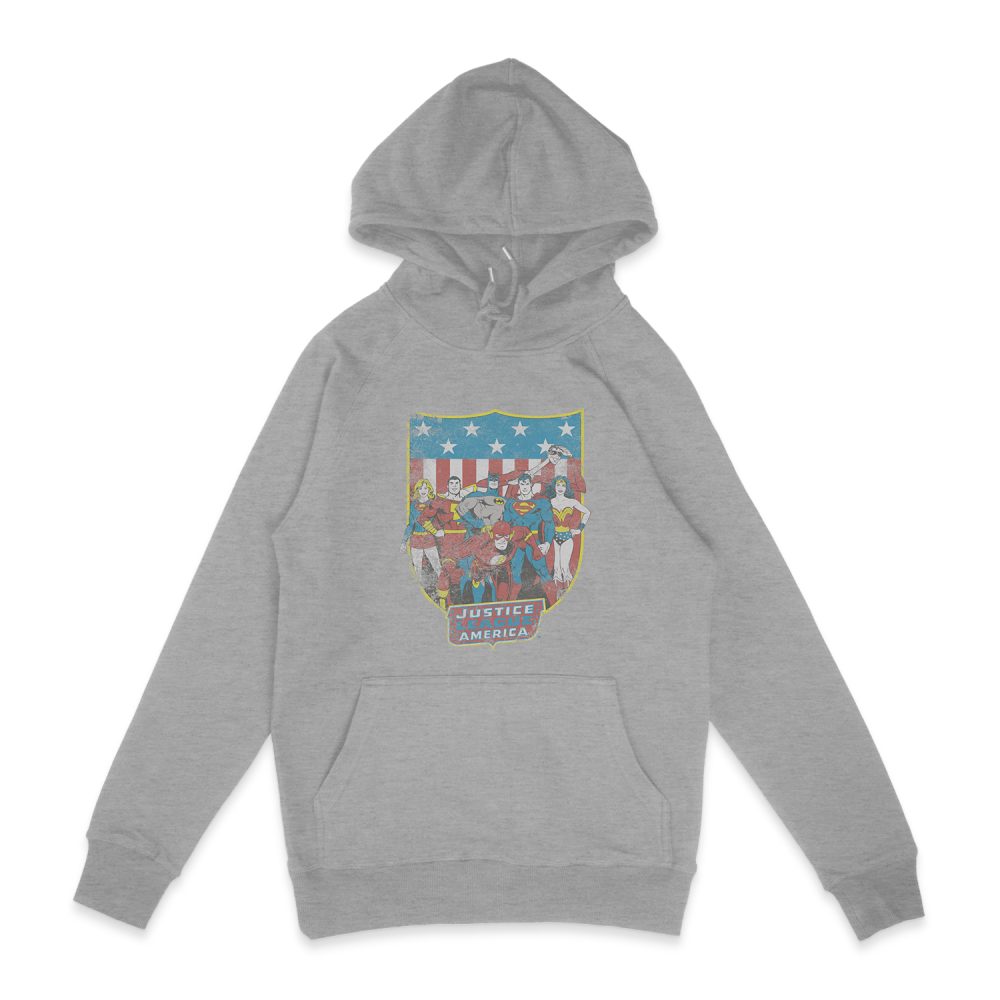 DC COMICS JLA AMERICAN SHIELD HOODIE