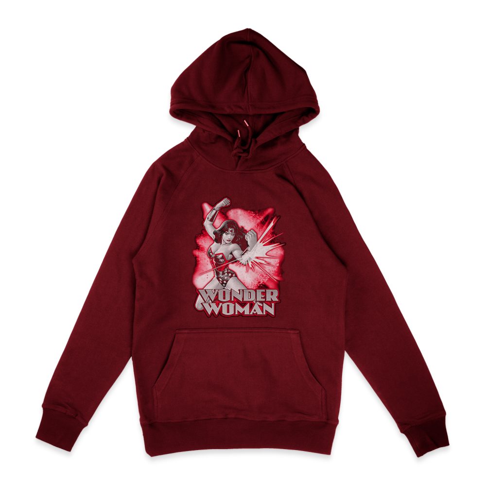 WONDER WOMAN RED & GRAY HOODIE