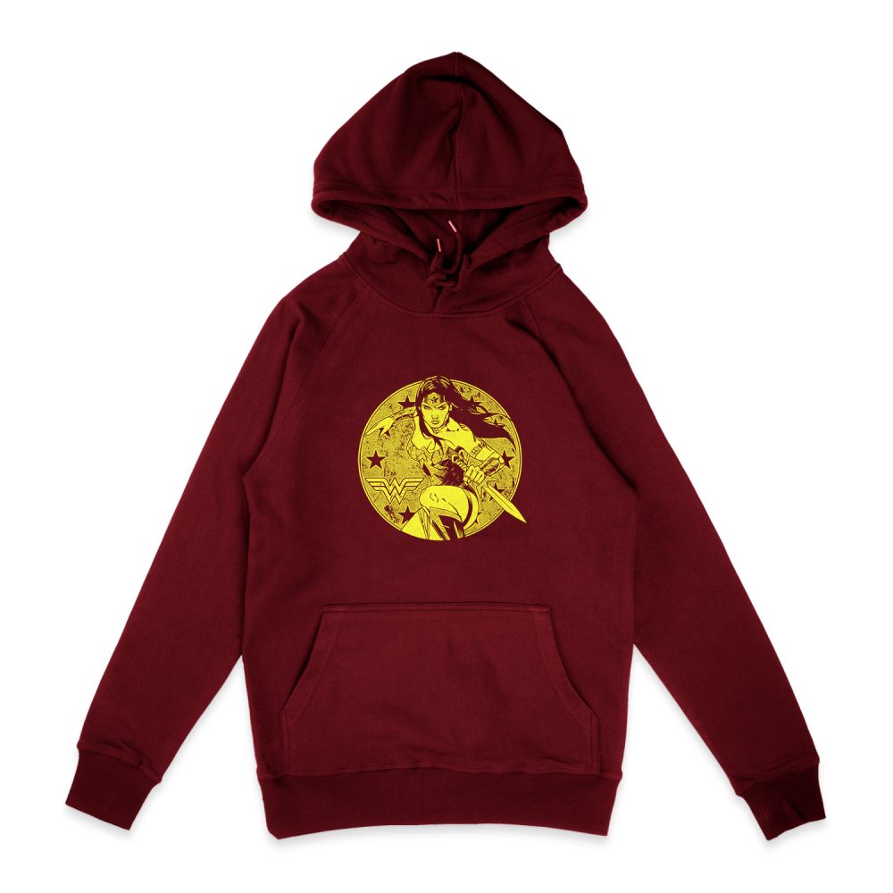 WONDER WOMAN DISTRESSED HOODIE