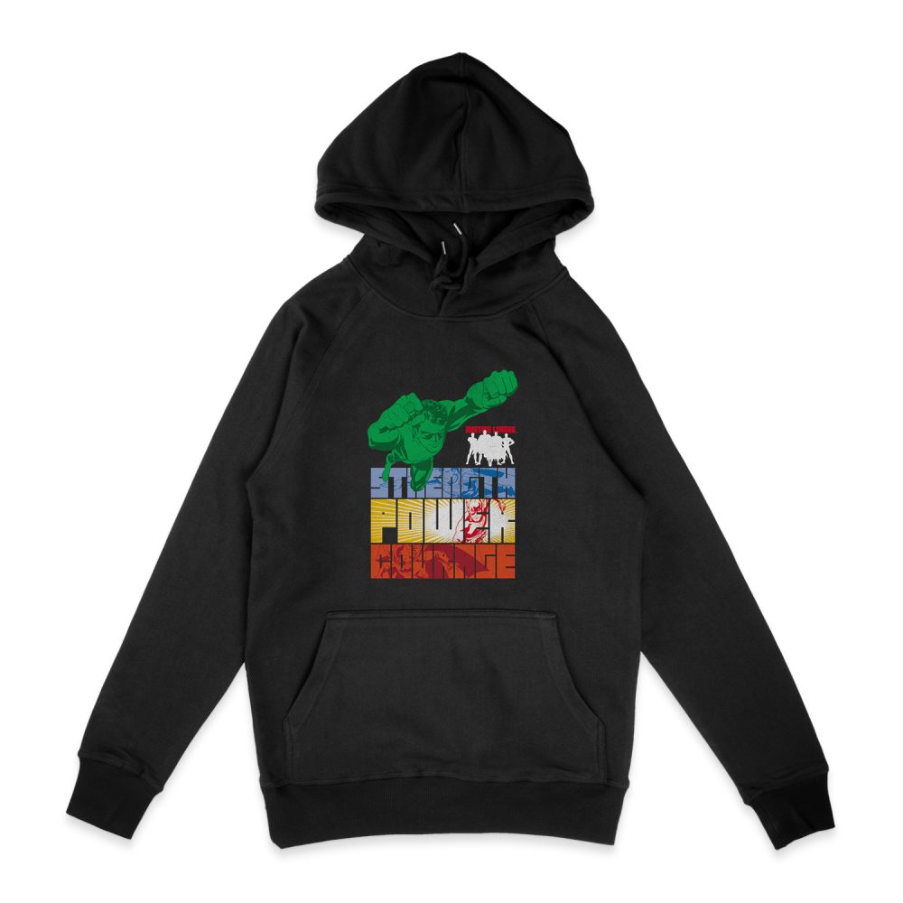 JUSTICE LEAGUE HEROIC QUALITIES HOODIE